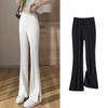 Hose mit weitem Bein Damen Sommer Hohe Taille Schlitz Drapierung Anzughose Übergröße Dicke MM Schlankmachend Locker Bodenlang