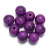 Halloween DIY Printed Wood Beads Multicolor Funny Handmade Wooden Bead Bracelet Hand String Making Accessories Festival Props