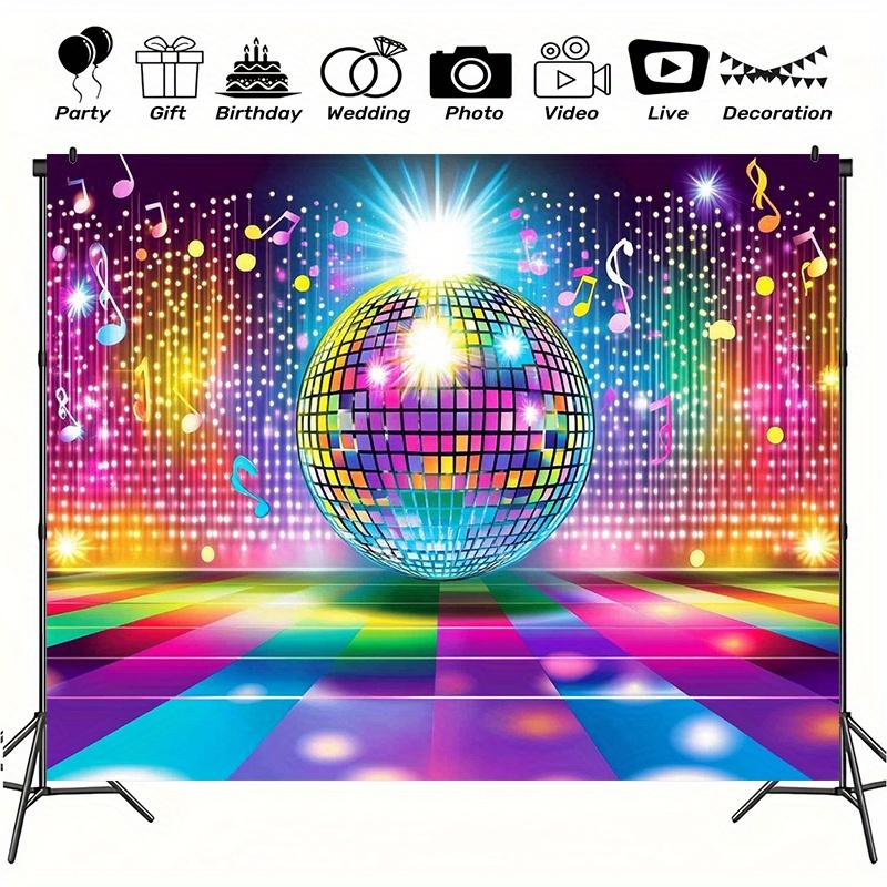 1 retro disco ball background hip-hop party banner suitable for birthdays weddings photos videos live events