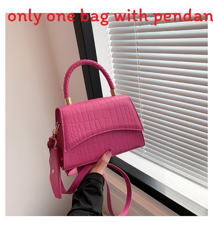 Pu Small Square Bag With Top Flap For Casual Daily Use