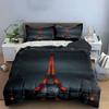 "Paris Eiffel Tower Decor Set" Bedding Set with 1 Duvet Cover 2 Pillowcases Single Double King Queen, Gift
