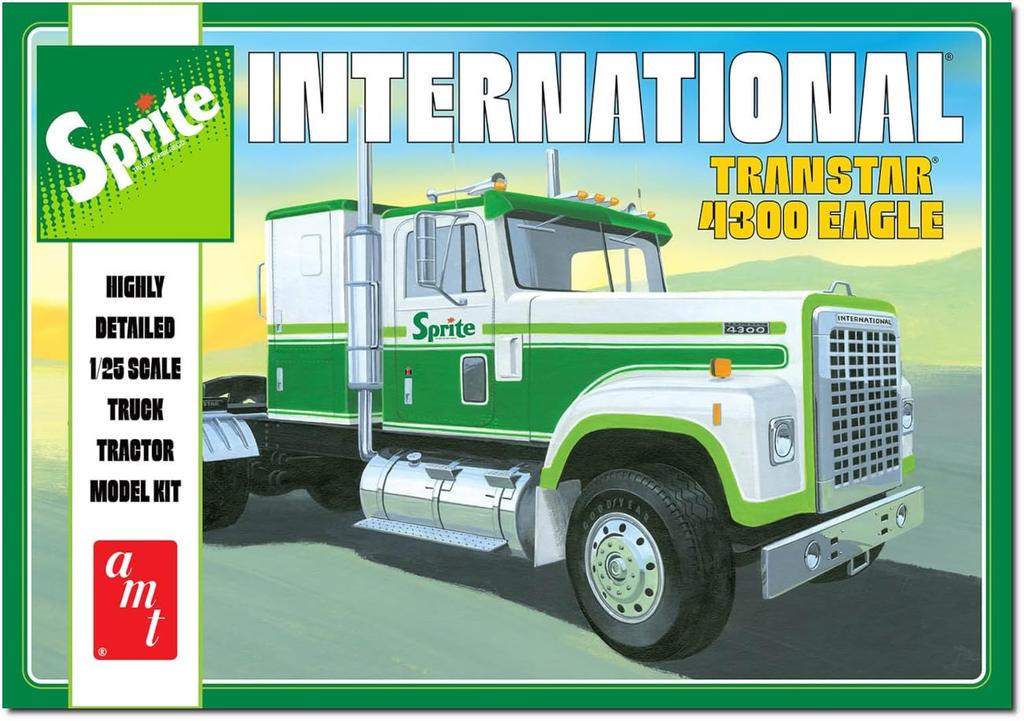 AMT Scale International Transtar 4300 Eagle Trailer Head Plastic Model Kit 1/25 (AMT1394)