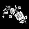 Autoaufkleber Rose Blumen-Aufkleber Motorrad-Aufkleber Dekoration Zubehör Wasserdicht Sonnenschutz Abdeckung Kratzer PVC, 20-40cm
