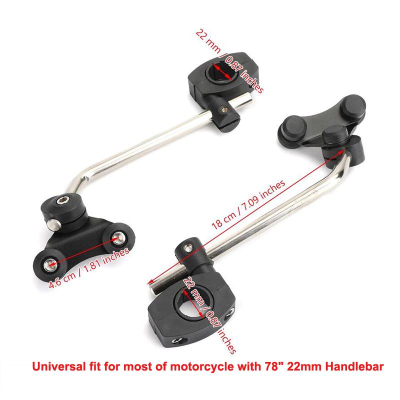 7/8'' 22Mm Universal Windscreen Bracket Standard Handlebar Windshield Mount Clamp Motorcycle Wind Shield Glass Motorcycle