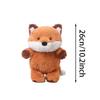 26Cm Kawaii Fox Plush Toys Cartoon Orange Fox Stuffed Animal Lovely Soft Companion Doll Toy For Girls Birthday Gift Home Decor