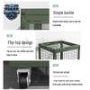 Folding Movable Storage Mesh Cage with Wheels