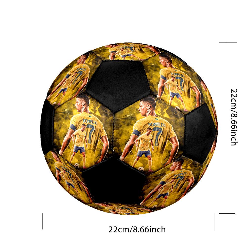 Size 5 Printed Football Resistant Outdoor Training Soccer Ball