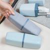 2 PCS Travel Toothbrush Case Portable Multifunctional Toothbrush Holder Toothbrushes Toothpaste Separate Storage Wash Cup for
