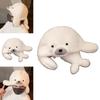 Cute Cartoon White Seal Design Plush Adult Children Hat For Cold Weather