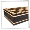 WOODEN TRAVEL CHESS SET, BURNT, TOURNAMENT, 20 X 20 CM, SMALL, MANUFACTURER