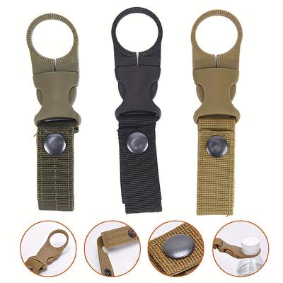 Outdoor-Wasserflaschenschnalle, Gurtband, taktische Hängeschnalle, tragbar, geeignet für Outdoor-Camping, Wanderausflüge