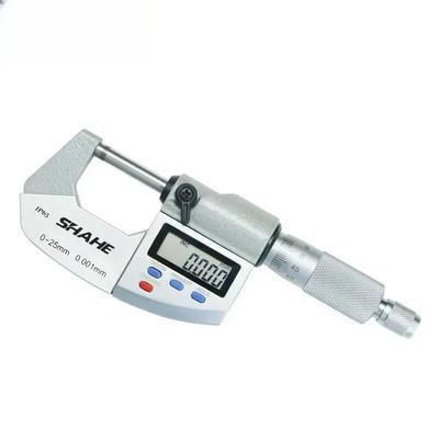 0-25 Mm 0.001 Mm Micrometer IP65 Waterproof Digital Outside Micrometer Digital Micrometer