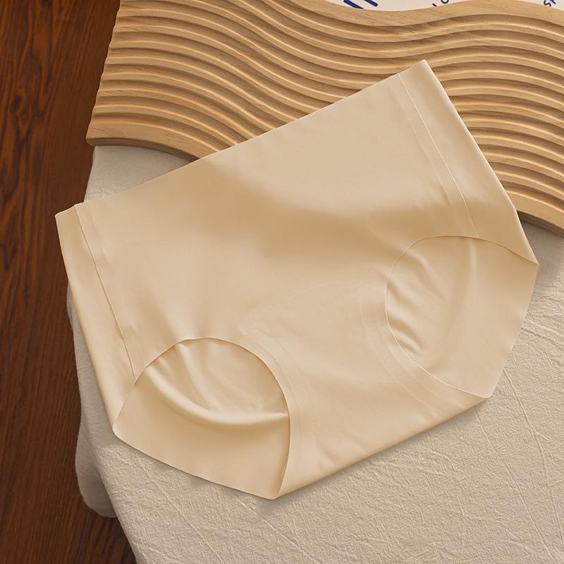 

Женские бесшовные антибактериальные трусики для йоги из ледяного шелка с дизайном «персиковые бедра» из чистого хлопка L (50-60 kg) абрикосовый