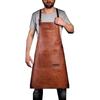 Deri Önlük Su Geçirmez ve Yağ Geçirmez Catering Mutfak Barbekü Retro Pu Önlük İş Giysisi Seti