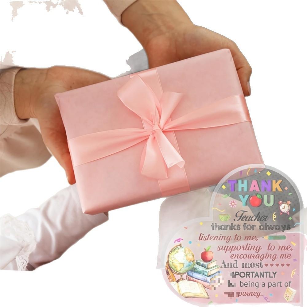 1pc Teacher Appreciation Quotes Heart Acrylic Sign Plaque For Teachers' Day End Of Year Back-To-School Gifts, Room Office Decor, Four Seasons