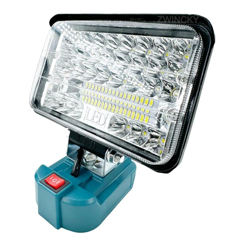 3/5/8 Inch LED Work Light Flashlight For Makita 18V Li-ion Battery Handheld Spotlight WIth Switch Night Lighting Tools