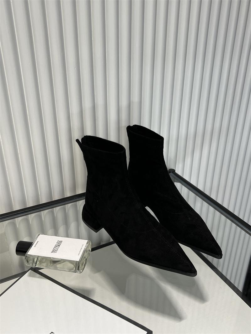 

Модные новые молнии Модные женские ботильоны с острым носком и низким каблуком Обувь Женская обувь с леопардовым принтом Женские эластичные современные ботинки 35