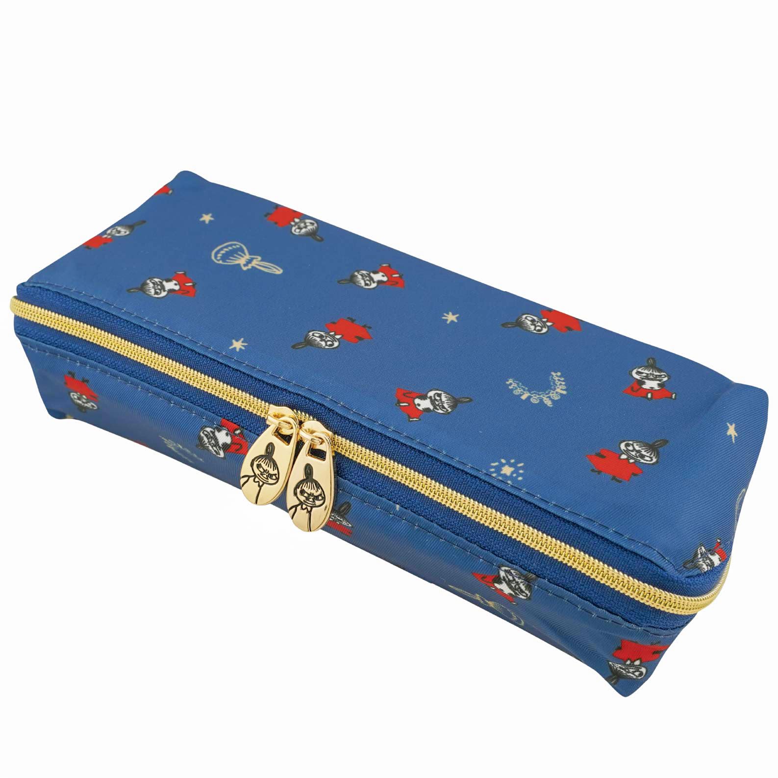 

PACAPO Eyeglass Holds 2 Double Little 7 x 18 x 4 cm [Lakurasu] Case, Pairs, Zipper, Moomin, My, Navy,