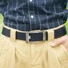 Versatile Men Nylon Zinc Zinc Alloy Belt Retro Letter Casual Belts Fashion Pin Buckle Belt  Jeans Matching
