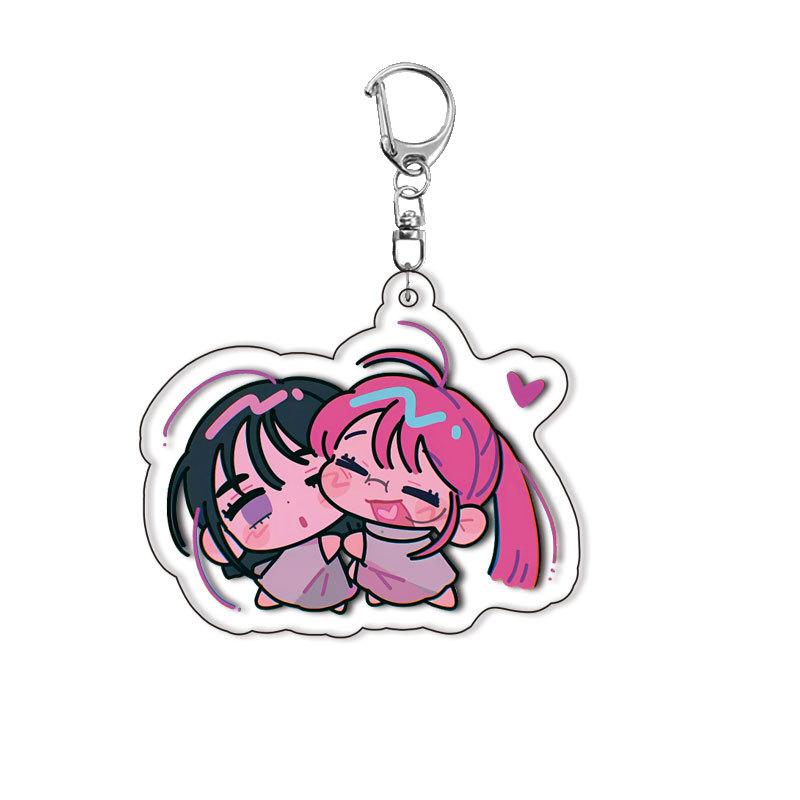 Anime Keychain Novelty Accessory Acrylic Double Sided Keychain Ingenious Pendant New Stock Acrylic Double Sided Keychain