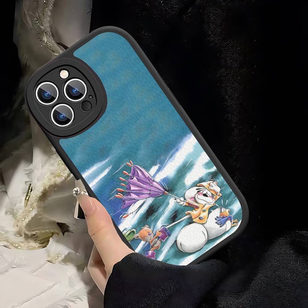 Anime Cartoon D-DiddlS Phone Case For IPhone 16 15 14 11 12 13 Pro Max Plus Back Leather Shell