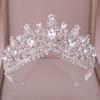 Luxury Baroque Crowns Vintage Style Bridal Tiara Headwear Princess Tiara  Women Girls
