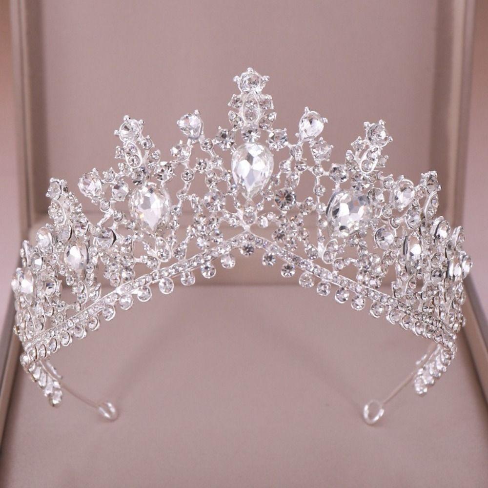 Luxury Baroque Crowns Vintage Style Bridal Tiara Headwear Princess Tiara  Women Girls