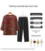 Stylish Summer Round Neck Shirt & Outfit Set for Middle-aged and Elderly Women