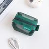 Large Capacity Mesh Zipper Bag for Coins, Keys, Cables, Earphones, and Phone Accessories