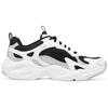 Skechers DLites Mesh Synthetic Leather Comfortable Versatile Daily Shock Absorption Wear-Resistant Support Low-Top Dad Shoes Women Sneaker 896270-WBK