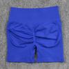 Women's High-Waist Seamless Yoga Shorts – Pleated Peach Butt Tummy Control, Summer Cycling & Running