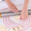 Silicone Making Baking Mat BBQ Mat with Clear Scale Design Washable Rotatable for Home Kitchen Daily Use