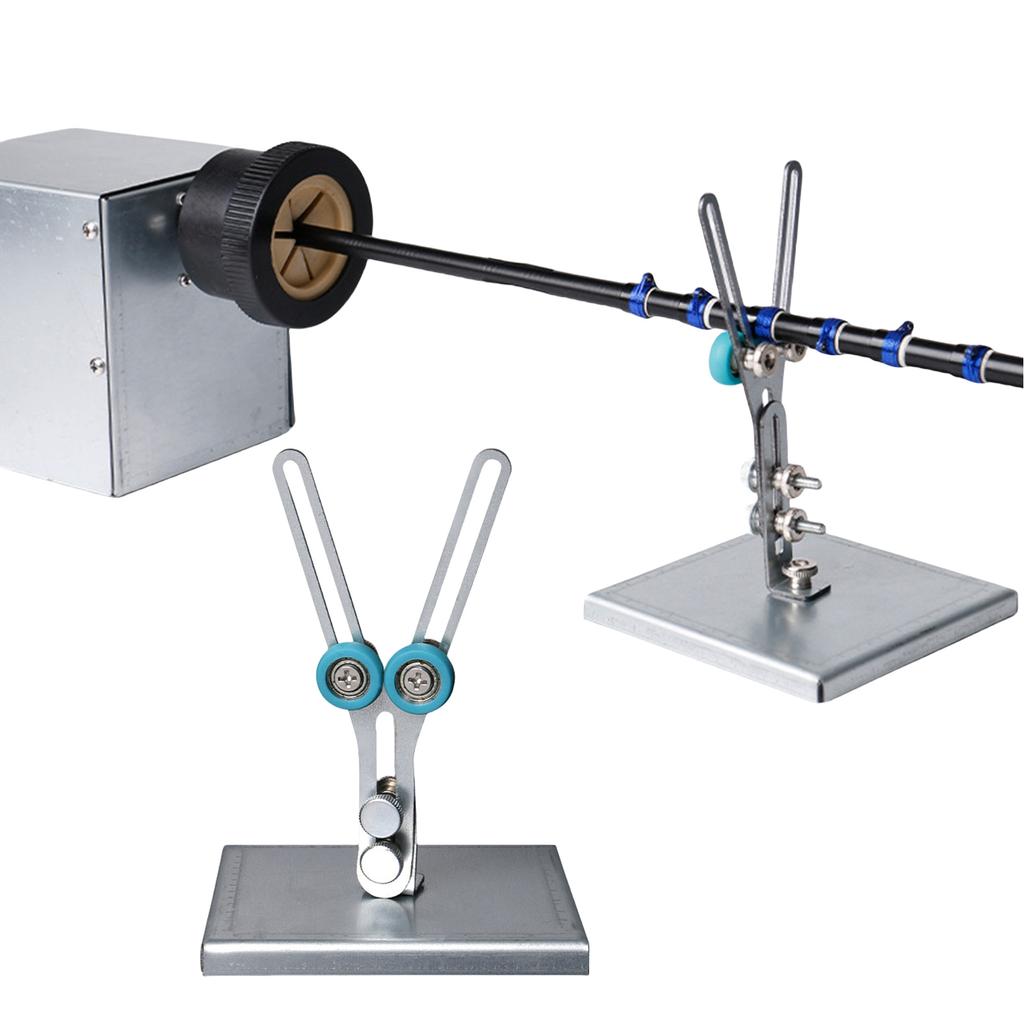 Fishing Rod Winding Machine Support Stand Fishing Rod Support Stand Rack Holder for Epoxy Resin Gluing Winding Easy Use