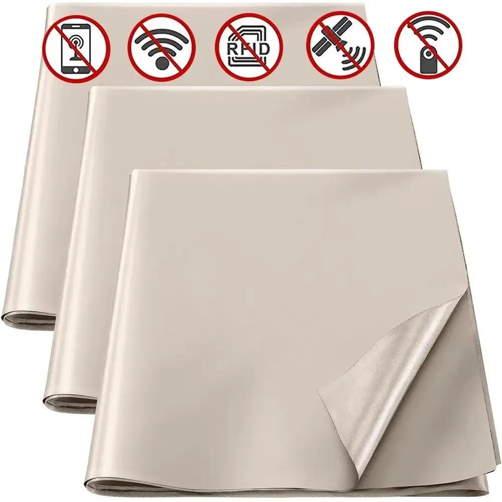 Conductive Nickel Copper Faraday Fabric Polyester Material Silver WiFi/RF Anti-Radiation Cloth Anti Signal Interfer Cloth