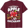 Cutest Apple in The Orchard Cute Apple Picking Season Girl T-Shirt