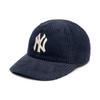 MLB Кепка бейсболка New York Yankees из вельвета с маленьким логотипом, повседневная, без жесткого каркаса, с изогнутым козырьком - 3ACPU033N