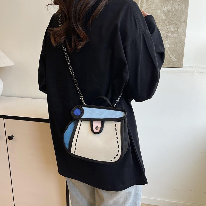 Nuova tendenza estiva carina cartone animato senso del fumetto bella casual portatile borsa a tracolla messenger borsa da donna