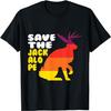 Save The Jackalope Cryptid Jackrabbit Rabbit Bunny T-Shirt(3)