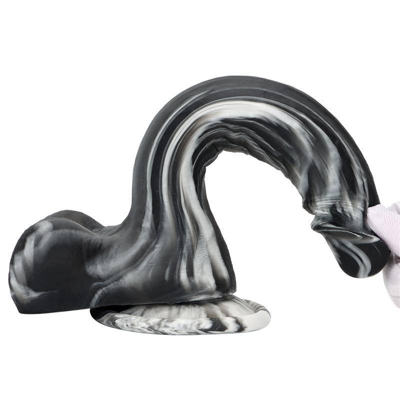 Women's Mixed Color Liquid Silicone Soft Simulation Big Dildo Dildo Masturbation Device Rear Court Anal