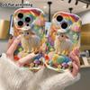 Mobildeksel: 2D flatt, egnet for iPhone 18 17 16 15 14 13 12 Pro, regnbue-sky lite lam, perfekt jule- og Halloween-gave