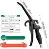 High-Pressure Black Air Dust Blower Gun with Extended Nozzle - Pneumatic Air Pump Spray Tool