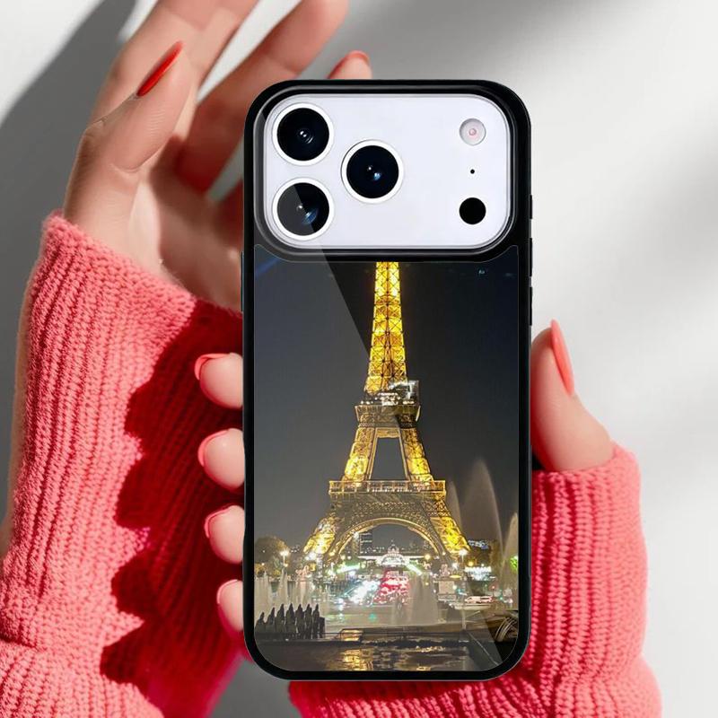 Eiffel Tower Paris Phone Case for iPhone 17 16 15 14 13 Pro Max Back Cover for 12 11 Pro Coque