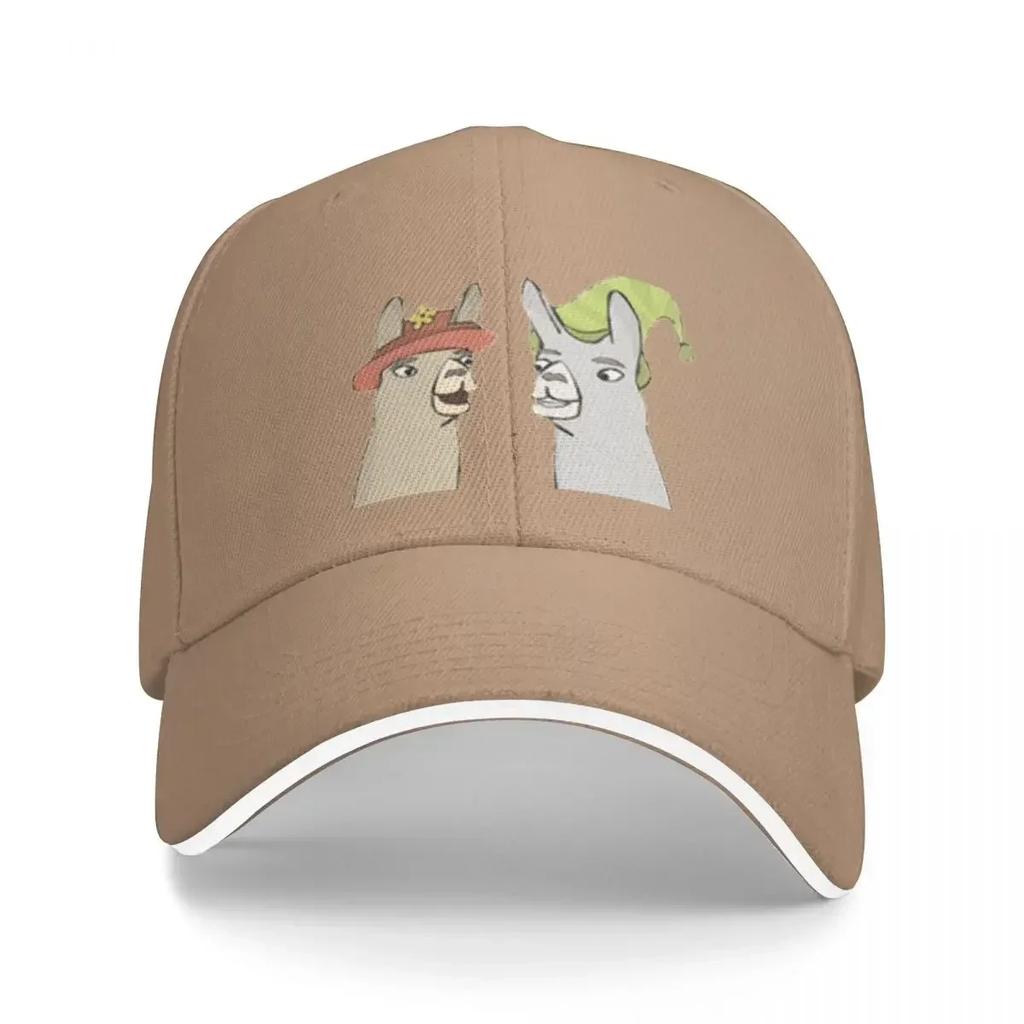 Llamas With HatsCaaaarl Cap Baseball Cap items new in the hat Womens golf wear Unisexs Streetwear for Sun Protection