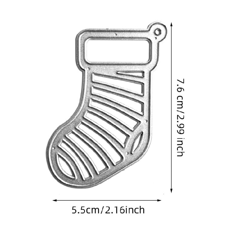 Metal Cutting Dies Christmas Stocking Scrapbooking Stencil Card Embossing DIY