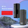 Bluetooth-compatible 5.3 Jack Audio Receiver Transmitter Wireless 3.5mm AUX Adapter with LED Battery Display for Car PC Headset