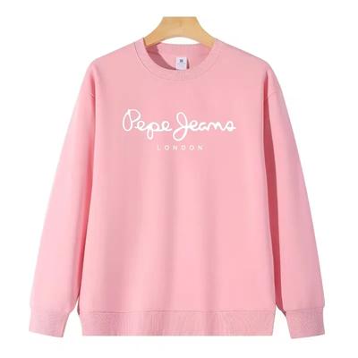 Felpa da Donna Girocollo con Stampa in Cotone per Uomo e Donna per Autunno/Inverno Maglione Senza Cappuccio Casual Comodo Top