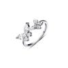 ANENJERY Sparkling Zirconia Flying Butterfly Opening Ring pro ženy Design Prémiový ukazováček na ocasní kroužek bague anel anillo