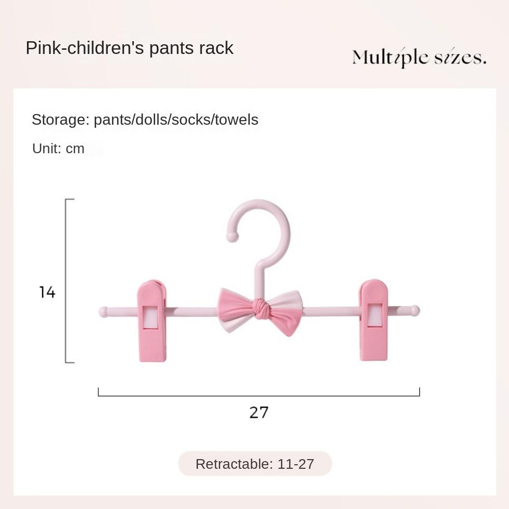 

Children s Non-Slip Clothes Hanger Trouser Press Adjustable Stretchable Pants Rack Home Non-Slip Baby Child Clothes Hanger