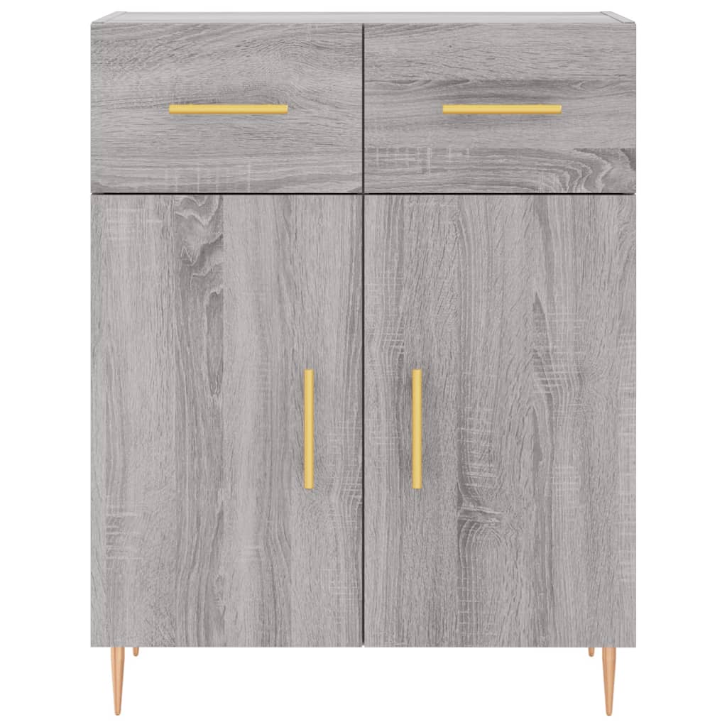 Highboard Gray Sonoma 69.5 x 34 x 180 cm Particleboard