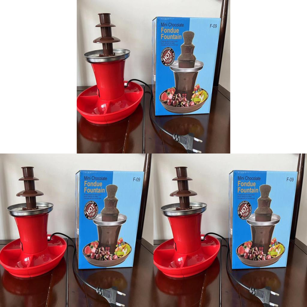 Diy Mini Chocolate Fountain With 3 Layers And Builtin Heating For Party Treats